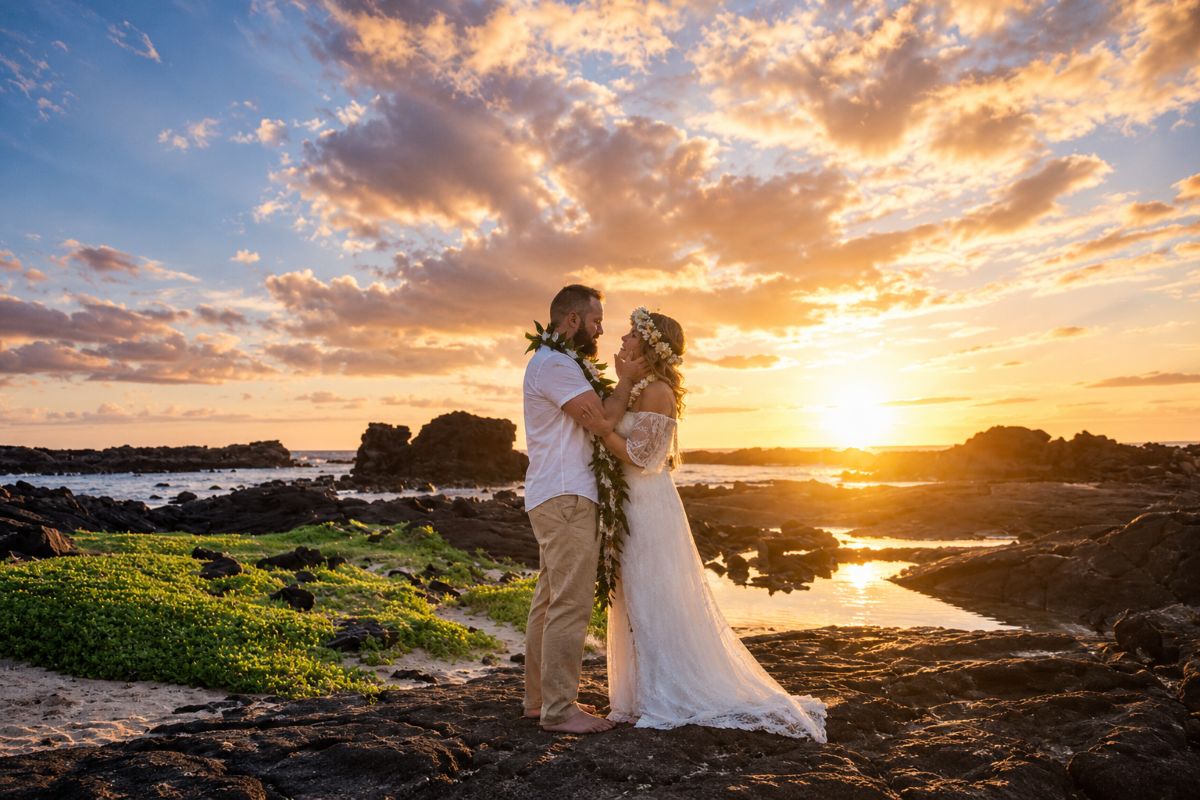 Aranyóra Hawaii vulkanikus tengerpartján